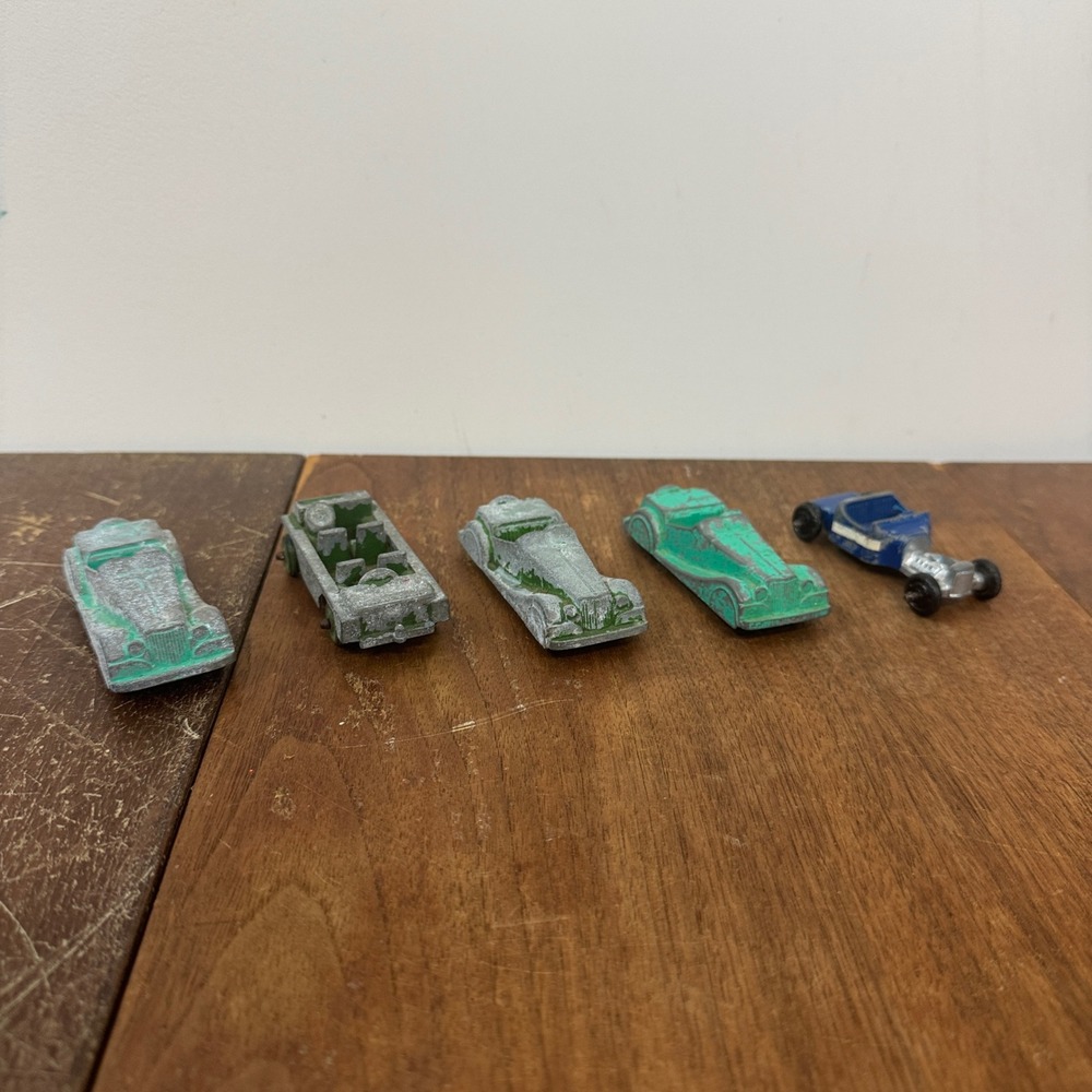 Vintage 1960s Midge toy Rockford Diecast Toy‎ Cars Lot Roadster Troop Carrier